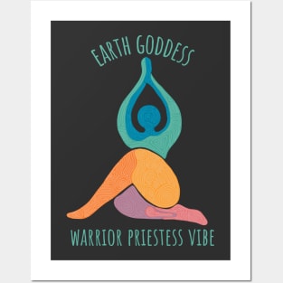 Earth Goddess Warrior Priestess Vibe Posters and Art